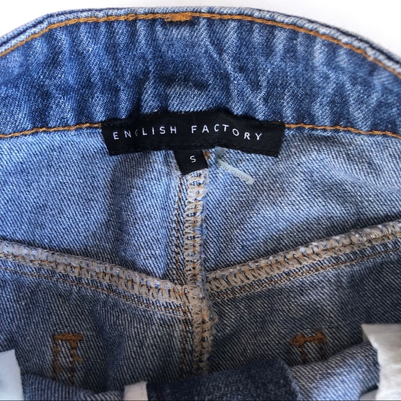 English Factory Super High Waist Crop Flare Jeans - Picture 6 of 8